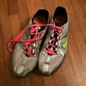 Nike Women’s Silver Track Spikes Size 6.5